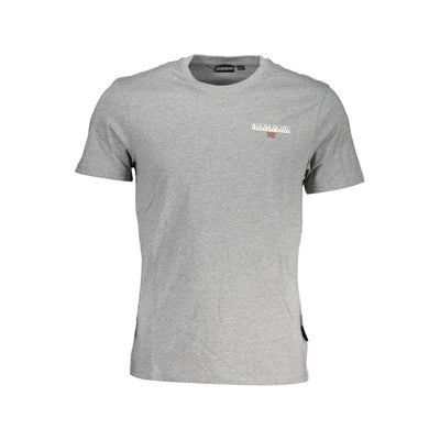 Napapijri Grigio Cotton Mens T-Shirt