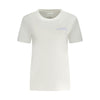 Converse White Cotton Women T-Shirt