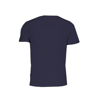 Napapijri Blue Organic Cotton Men T-Shirt