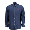 U.S. POLO ASSN. Blue Cotton Men's Dress Shirt