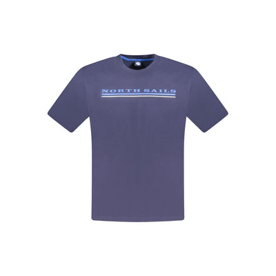 North Sails Blue Cotton Men T-Shirt