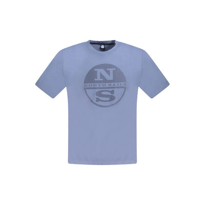 North Sails Blue Cotton Men T-Shirt
