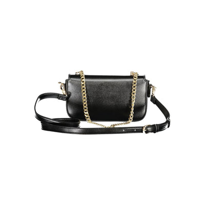 Mario Valentino Nero Polyurethane Women Shoulder Bag