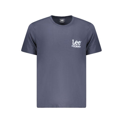 Lee Blu Cotton Men T-Shirt