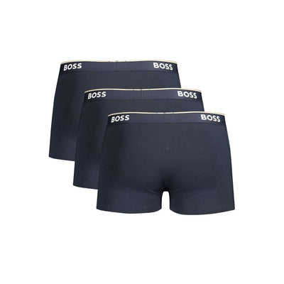 Hugo Boss Blu Cotton Men Boxer