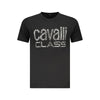 Cavalli Class Black Cotton Men T-Shirt