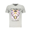Cavalli Class Brown Cotton Men T-Shirt