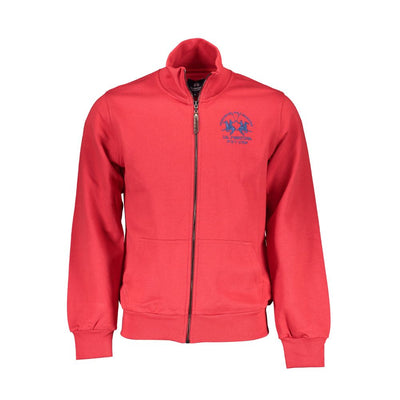 La Martina Rosso Cotton Men Sweatshirt