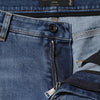 Dolce & Gabbana Blue Tattered Cotton Low Waist Denim Jeans