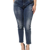 Dolce & Gabbana Blue Washed Cotton Low Waist Denim Jeans