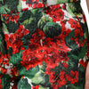 Dolce & Gabbana Multicolor Floral Print Cropped Pants