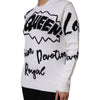Dolce & Gabbana White Wool Knit Crew Neck Pullover Sweater