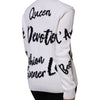 Dolce & Gabbana White Wool Knit Crew Neck Pullover Sweater
