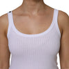 Dolce & Gabbana White Cotton Round Neck Sleeveless Tank Top