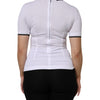 Dolce & Gabbana White Cotton Short Sleeves Collared Polo Top