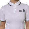Dolce & Gabbana White Cotton Short Sleeves Collared Polo Top