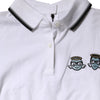 Dolce & Gabbana White Cotton Short Sleeves Collared Polo Top