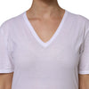 Dolce & Gabbana White Cotton Short Sleeves V-Neck Top T-shirt