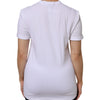 Dolce & Gabbana White Cotton Short Sleeves V-Neck Top T-shirt