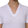 Dolce & Gabbana White Cotton Short Sleeves V-Neck Top T-shirt