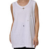 Dolce & Gabbana White Cotton Sleeveless Round Neck Tank Top