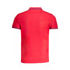 Cavalli Class Rosso Cotton Men Polo Shirt