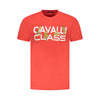 Cavalli Class Red Cotton Men T-Shirt