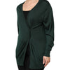 Dolce & Gabbana Dark Green Cashmere Silk Cardigan Sweater