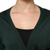 Dolce & Gabbana Dark Green Cashmere Silk Cardigan Sweater