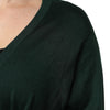 Dolce & Gabbana Dark Green Cashmere Silk Cardigan Sweater