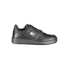 Tommy Hilfiger Black Leather Men's Sneaker