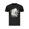 Cavalli Class Black Cotton Men T-Shirt
