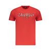 Cavalli Class Rosso Cotton Men T-Shirt