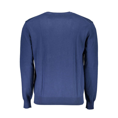 La Martina Blue Cotton Men's Sweater