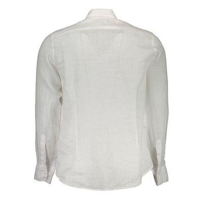 La Martina Bianco Linen Mens Shirt