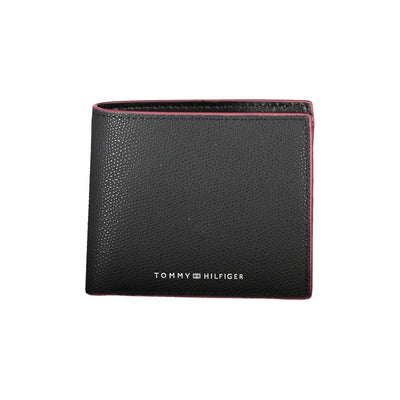Tommy Hilfiger Black Leather Men Wallet