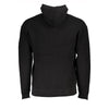 Calvin Klein Black Cotton Men's Sweater Hooded Half Zip