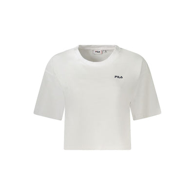 Fila White Organic Cotton Women T-Shirt