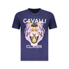 Cavalli Class Blu Cotton Men T-Shirt