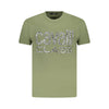 Cavalli Class Green Cotton Men T-Shirt