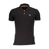 La Martina Black Cotton Men's Polo Shirt