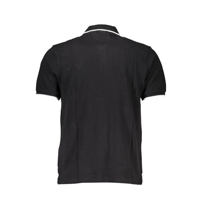North Sails Black Cotton Men Polo Shirt
