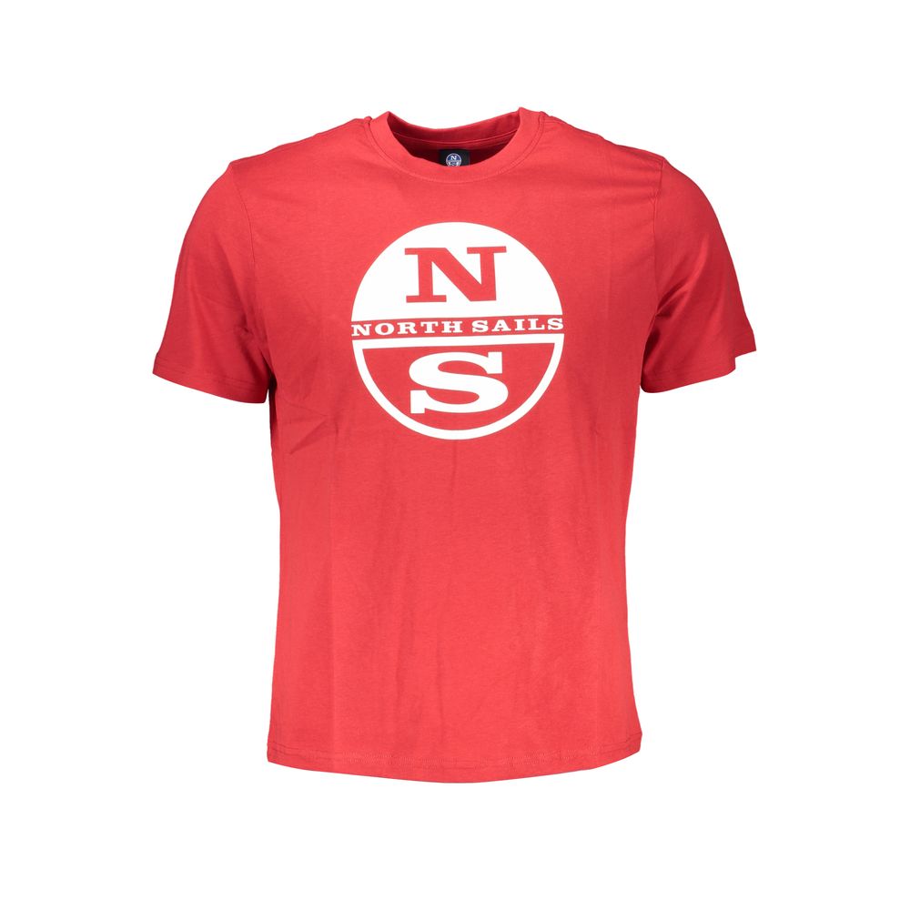 North Sails Red Cotton Men T-Shirt