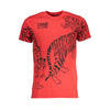 Cavalli Class Red Cotton Men T-Shirt