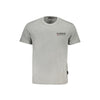 Napapijri Gray Organic Cotton Men's T-Shirt