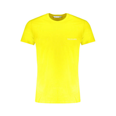 Trussardi Yellow Cotton Men's T-Shirt