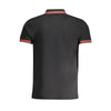 Cavalli Class Black Cotton Men Polo Shirt