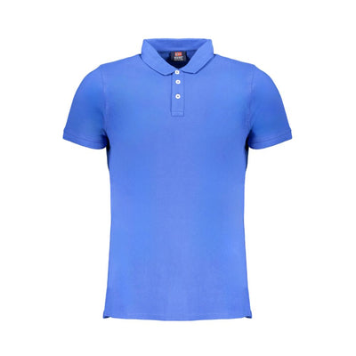 Blaues Poloshirt aus Baumwolle von Norwegen 1963