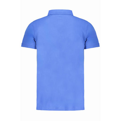 Blaues Poloshirt aus Baumwolle von Norwegen 1963