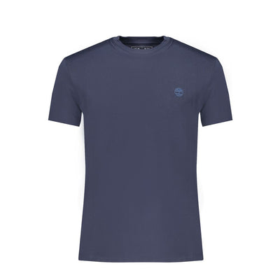 Timberland Blue Cotton Men's Slim-Fit T-Shirt